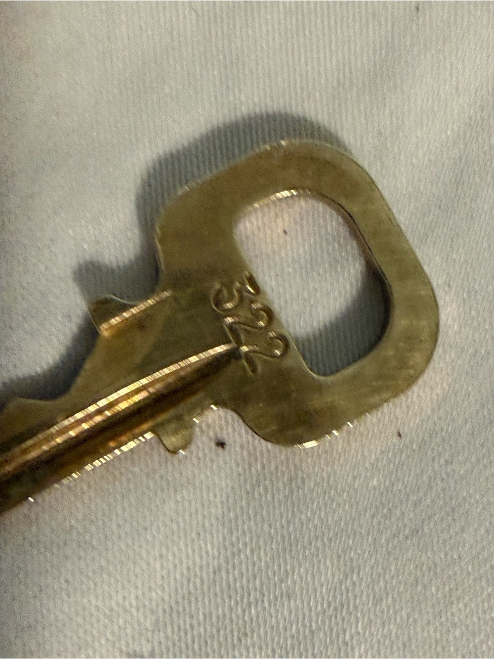 Louis Vuitton Brass tone Padlock and Key #322! - Picture 2 of 6